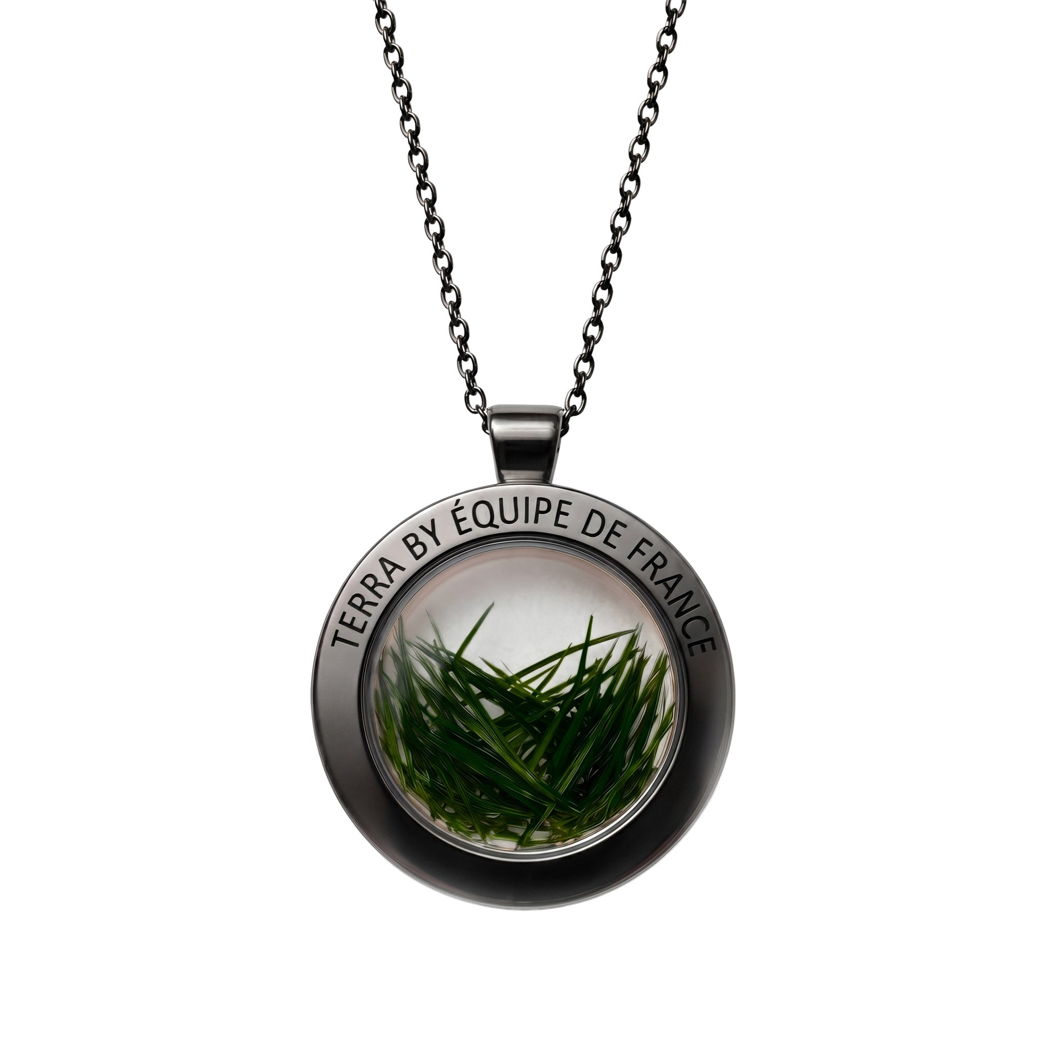 TERRA by Équipe de France - ACCESS - Acier noir - Brillant - Sans Pierre - Grand - 31mm