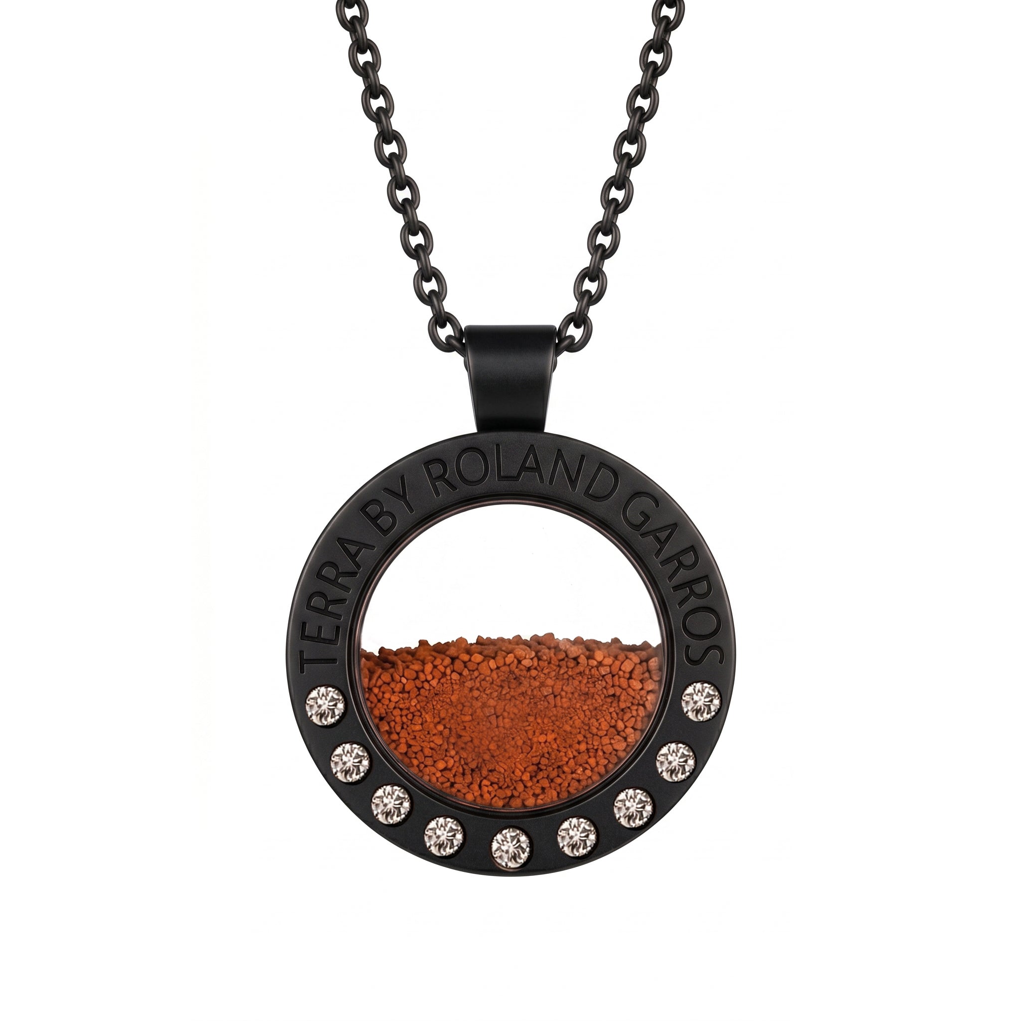 TERRA by Roland Garros - ACCESS - Acier noir mat - 9 Brillants - Grand - 31mm