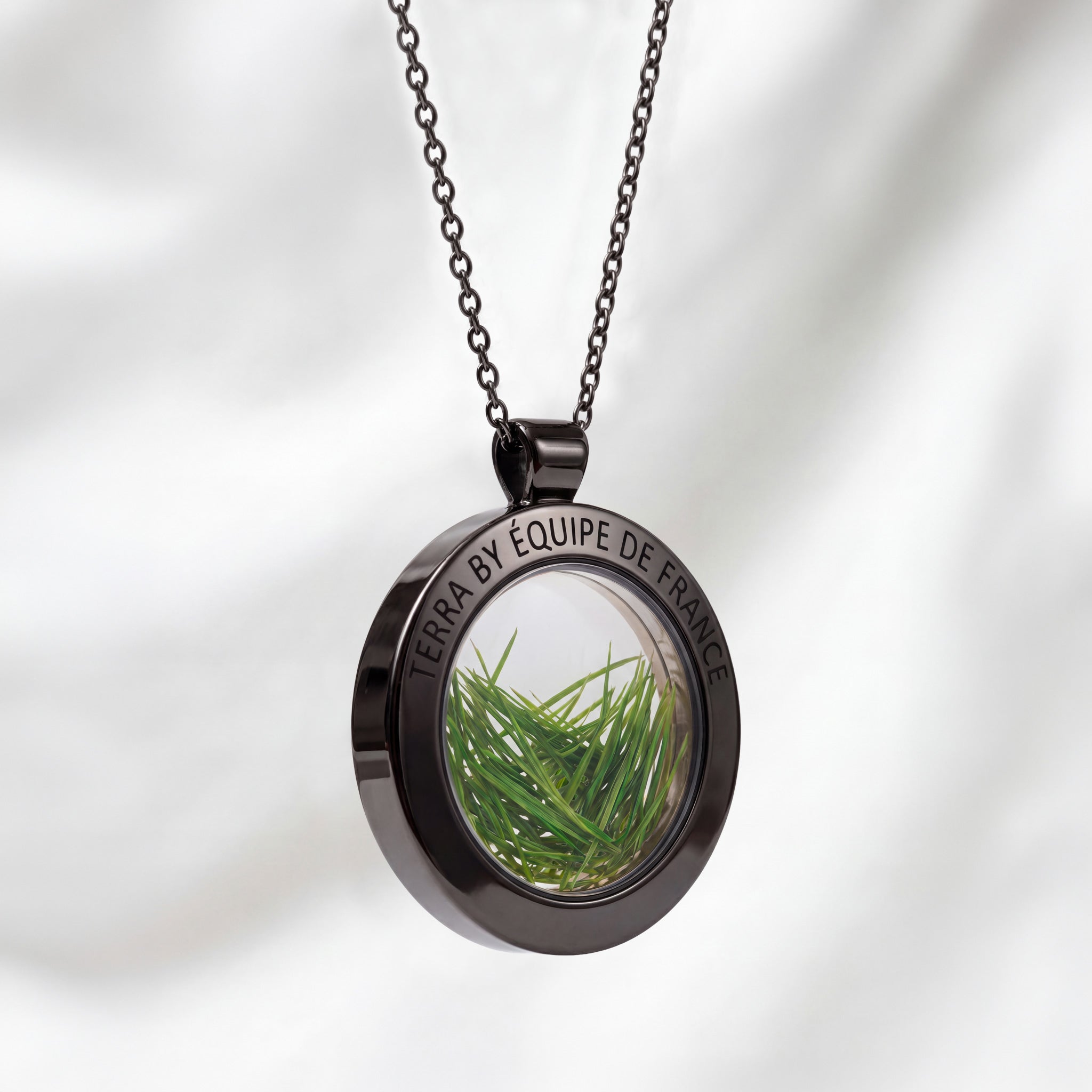 TERRA by Équipe de France - ACCESS - Acier noir - Brillant - Sans Pierre - Grand - 31mm - profil