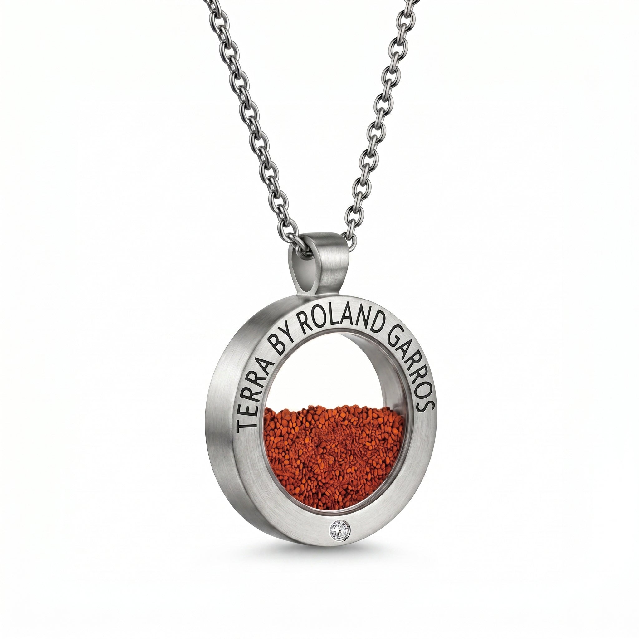 TERRA by Roland-Garros - ACCESS - Acier - Mat - 1 Pierre - Grand - 31mm - profil
