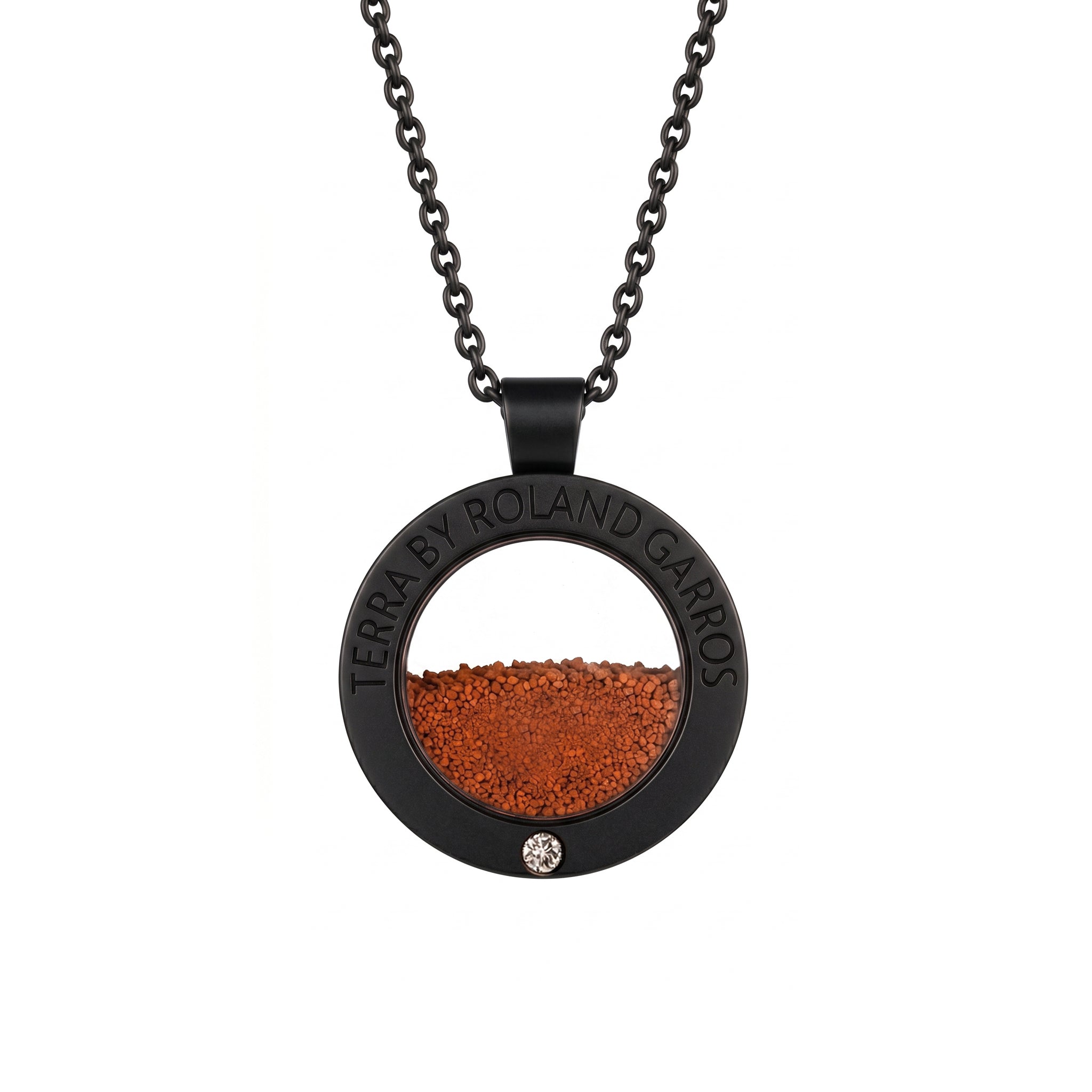 TERRA by Roland Garros - ACCESS - Acier noir mat - 1 Brillant - Petit - 26mm