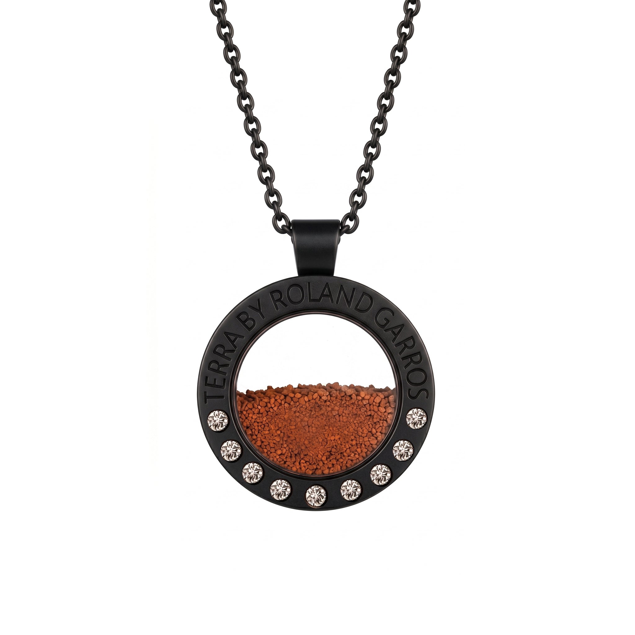 TERRA by Roland Garros - ACCESS - Acier noir mat - 9 Brillants - Petit - 26mm