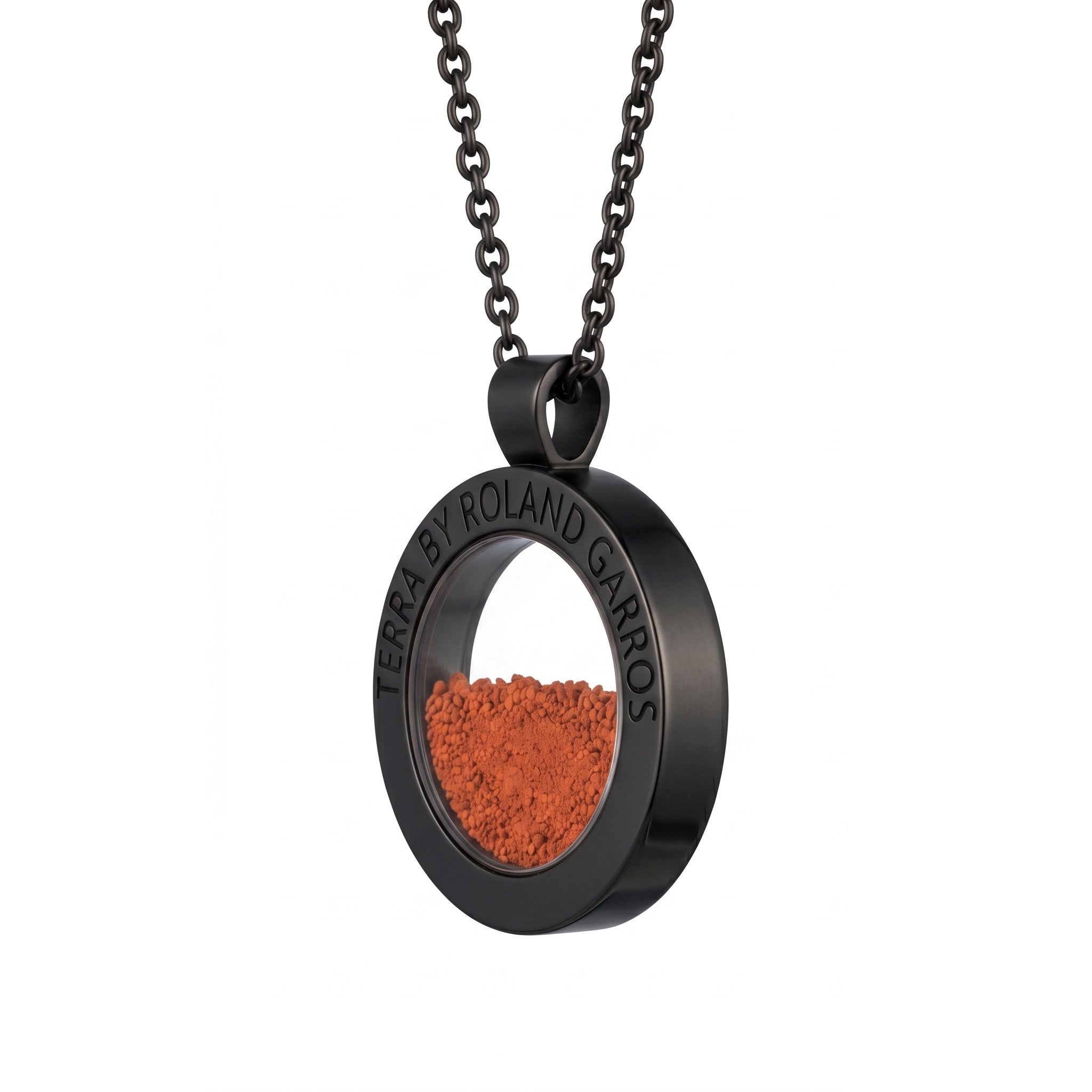 TERRA by Roland-Garros - ACCESS - Acier noir - Mat - Sans Pierre - Grand - 31mm - profil